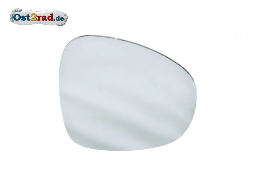 Spiegelglas, Ersatzglas Nierenspiegel, Oldtimer, links Spiegelglas, Ersatzglas Nierenspiegel, Oldtimer, links
