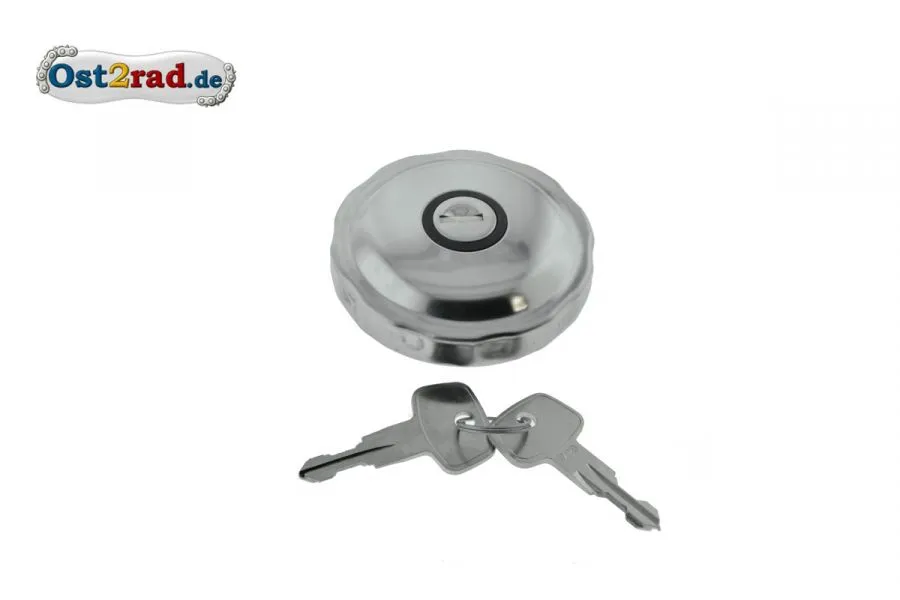 Tankdeckel verchromt SIMSON mit Schloss Tankdeckel verchromt SIMSON mit Schloss