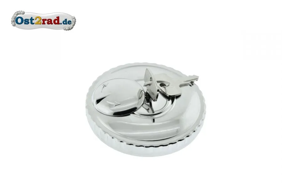 Tankdeckel abschließbar verchromt JAWA CZ 125 - 350 Tankdeckel abschließbar verchromt JAWA CZ 125 - 350