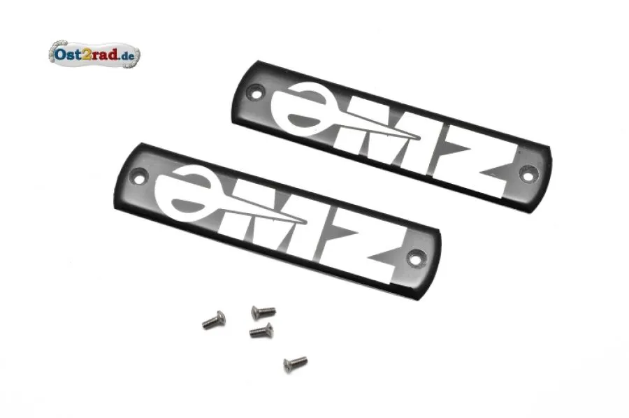 Abzeichen Set Plakette für Tank passend für MZ TS mit Schrauben Abzeichen Set Plakette für Tank passend für MZ TS mit Schrauben