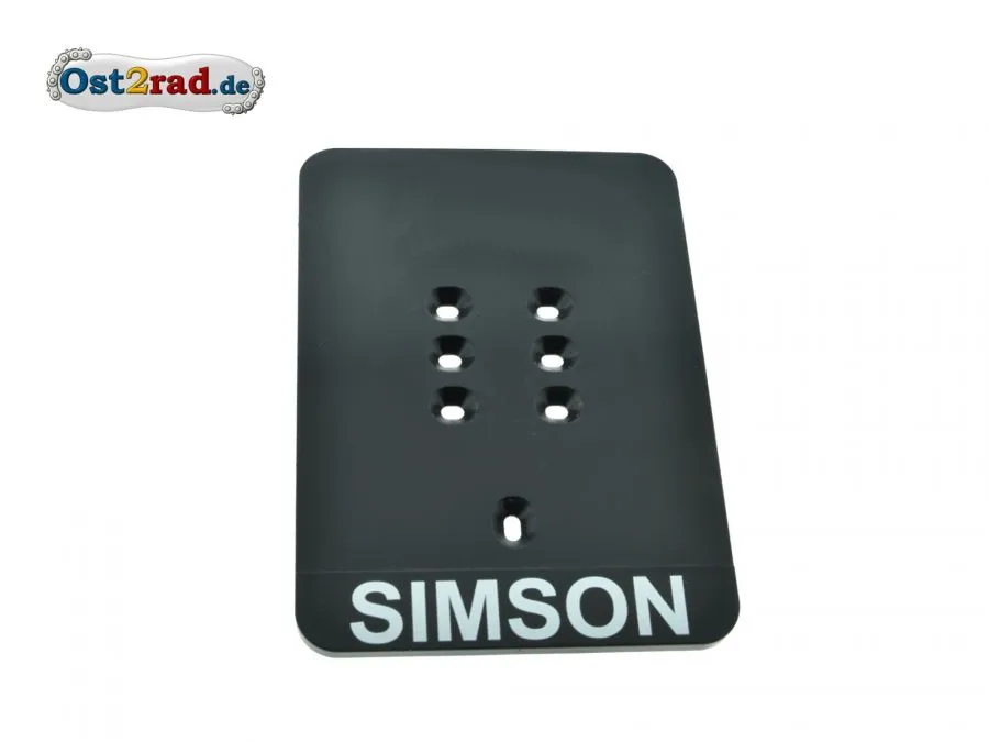 Trägerplatte für Folienkennzeichen Simson Trägerplatte für Folienkennzeichen Simson