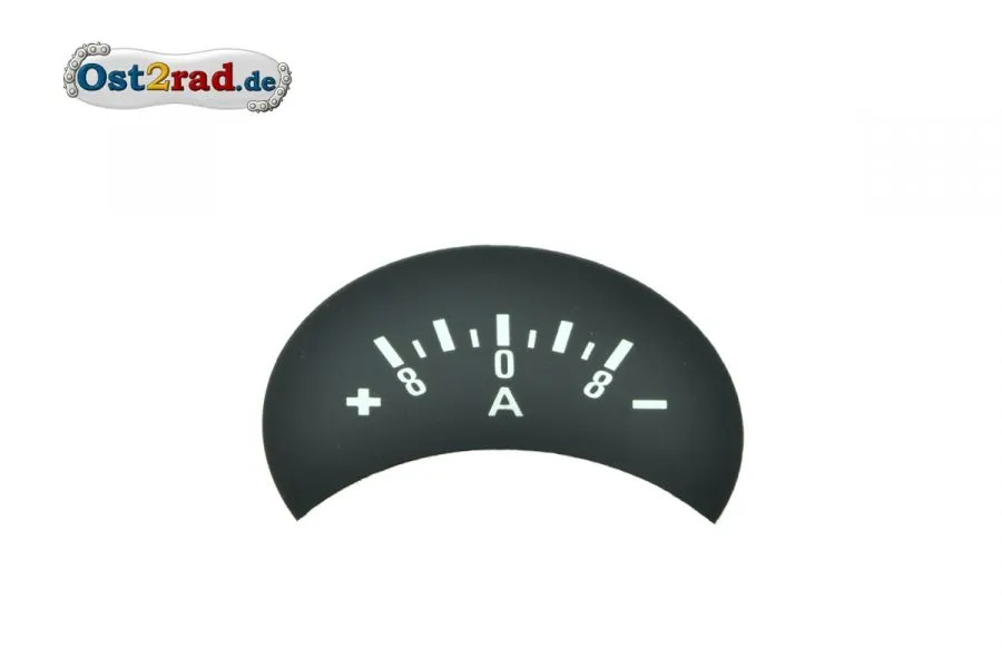 Ziffernblatt Amperemeter Jawa PLUS Pol LINKS Ziffernblatt Amperemeter Jawa PLUS Pol LINKS