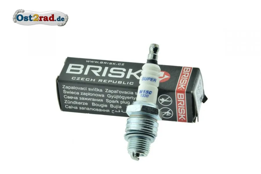 Zündkerze Brisk N15C alle Jawa und CZ Zündkerze Brisk N15C alle Jawa und CZ