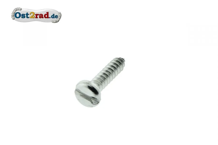Zylinder-Blechschraube Edelstahl mit Schlitz C4,8x19 Simson S50 S51 S70 Zylinder-Blechschraube Edelstahl mit Schlitz C4,8x19 Simson S50 S51 S70