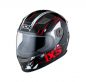 Preview: Kinderhelm IXS HX 135 Funky schwarz-rot-weiss