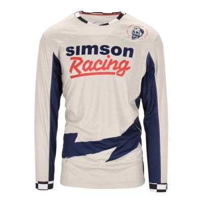 Crossshirt Motiv SIMSON Racing Farbe: weiß