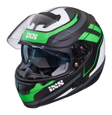 Integralhelm IXS 215 2.0 matt-schwarz grün weiss