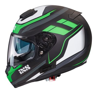 Integralhelm IXS 215 2.0 matt-schwarz grün weiss