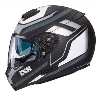 Integralhelm IXS 215 2.0 matt-schwarz grau weiss