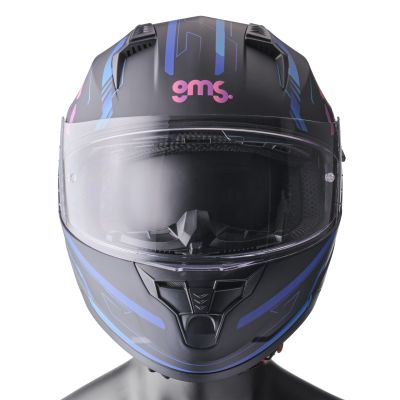 Integralhelm Hexago Graphic gms matt-blau-violett