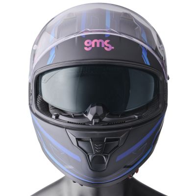 Integralhelm Hexago Graphic gms matt-blau-violett