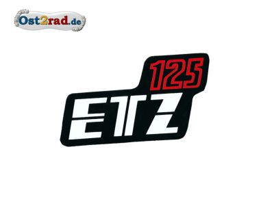 Sticker for page lid black / red ETZ 125