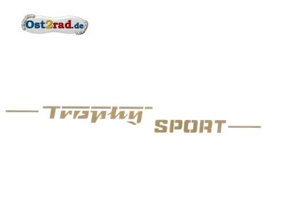 Adhésif Trophy Sport or cache latéral MZ ETS 250