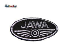 Aufnäher Jawa Logo oval klein schwarz/grau