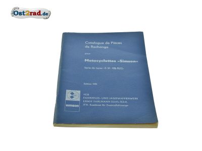 Ersatzteil Katalog FRANZÖSISCH Simson S51 KR51/2