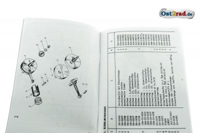 Ersatzteilkatalog JAWA Mustang 23 deutsch