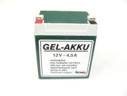 Gel battery 12 V 4.5 A for SIMSON and MZ
