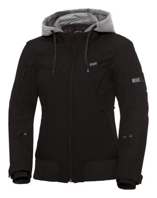 Motorradjacke Freitzeit Classic Softshell DAMEN schwarz