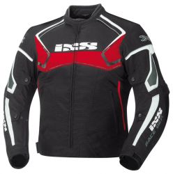 Motorradjacke IXS Activo schwarz-rot-weiss Herren