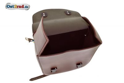 Sacoche Oldtimer marron pour porte-bagages latéral pour SIMSON, MZ, universel