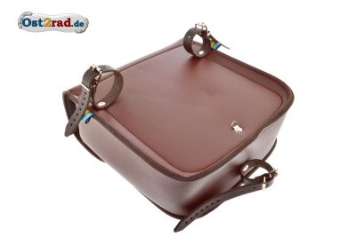 Sacoche Oldtimer marron pour porte-bagages latéral pour SIMSON, MZ, universel