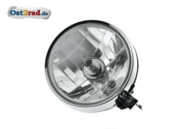 Scheinwerfer Halogen H4 KLARGLAS für Simson S51 S70 S50 mit Standlicht und Prüfzeichen