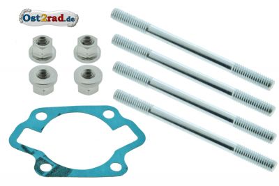 SET Stehbolzen Fußdichtung für Zylinder Simson SR1 SR2 Spatz KR50