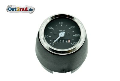 Tachometer 120 km/h für Simson S51 S70 mit Tachohülle 60mm, LED 6V und 12V