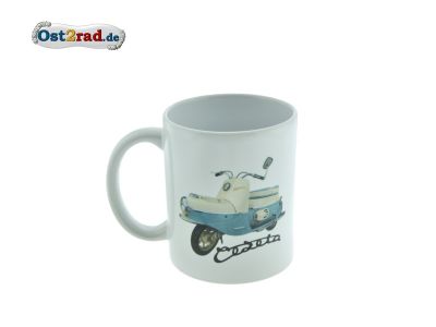 Tasse weiss mit Aufdruck Cezeta