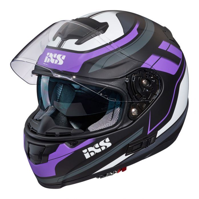 Integralhelm IXS 215 2.0 matt-schwarz pink weiss