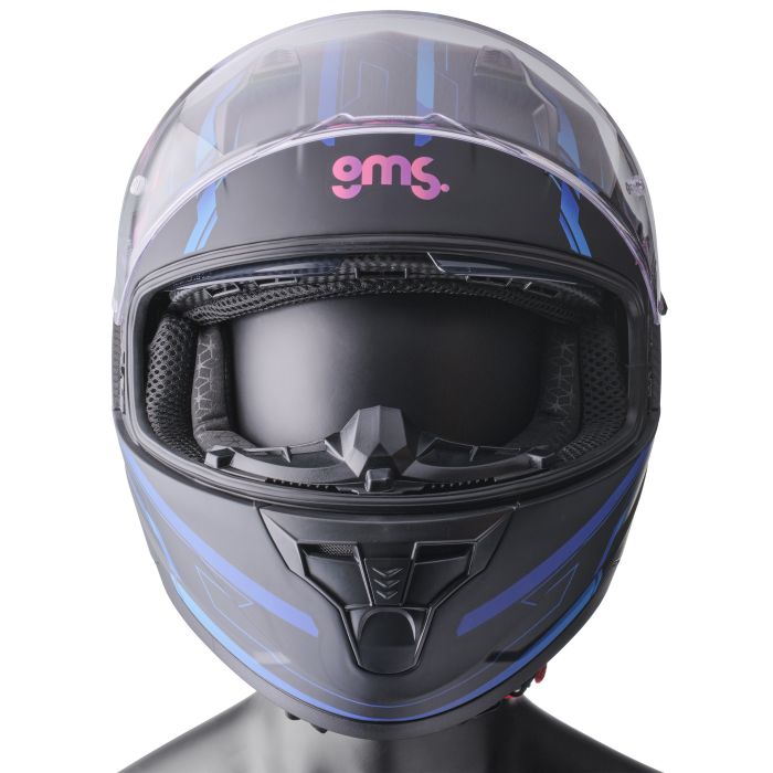 Integralhelm Hexago Graphic gms matt-blau-violett