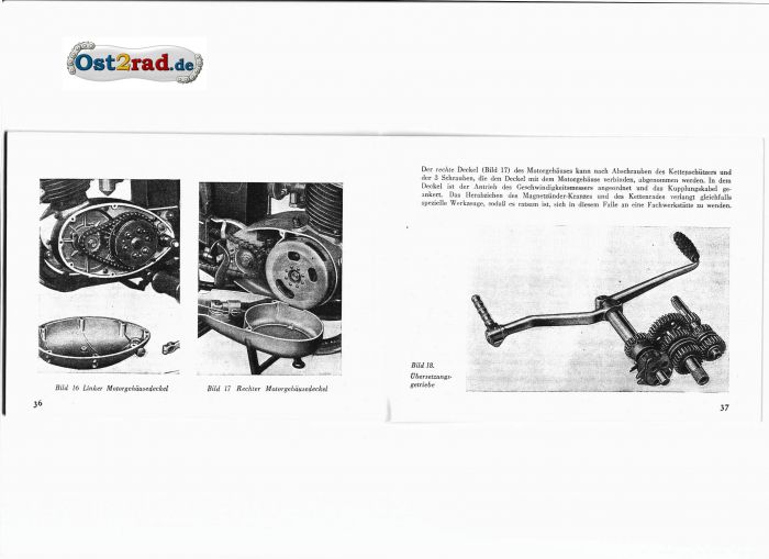 Technische Beschreibung und Anleitung CZ 125 B deutsch