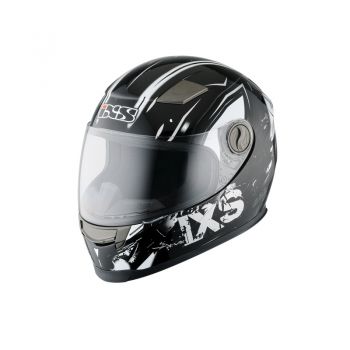 Kinderhelm IXS HX 135 Funky schwarz-grau-weiss