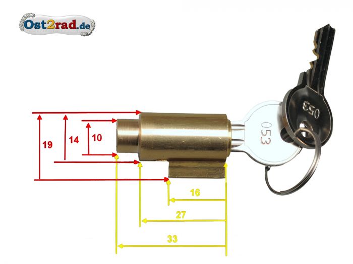 Sitzbankschloss Cezeta Roller 501 502