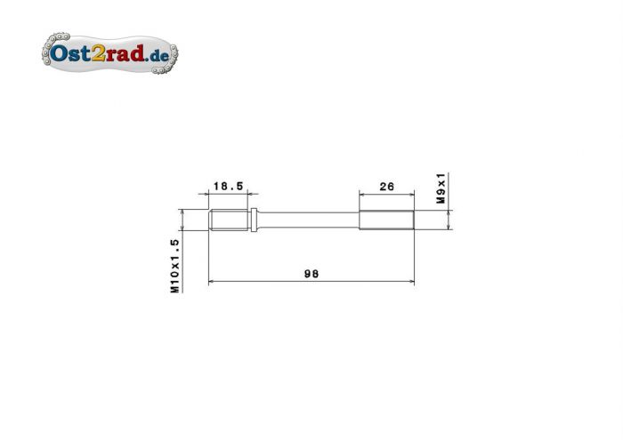 Zuganker Zylinderkopf Motor Simson AWO 425