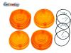 4 STÜCK Blinkerkappe rund für Simson S50 S51 SR50 orange mit E-Prüfzeichen