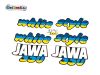 Aufklebersatz white style Jawa 640 in blau gelb