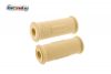 Paar Fußrastengummi BEIGE Pyramide Oldtimer AWO MZ EMW BMW BK RT125, 18-21mm