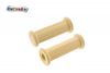 PAAR BEIGE 18-20mm Fußrastengummi längsgerippt für MZ, Simson SR4- alte Form